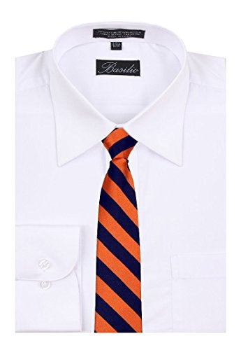 BUYYOURTIES B-ZIP-JCS-ADF-1-10 - Boys Zipper Repp Stripe College Printed Necktie Ties - Image 2