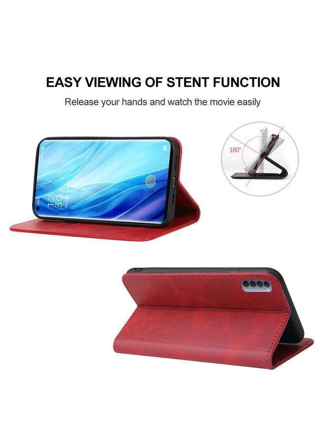 S-TOP Case For OPPO Reno4 Pro Magnetic Closure Leather Phone Case - Image 4