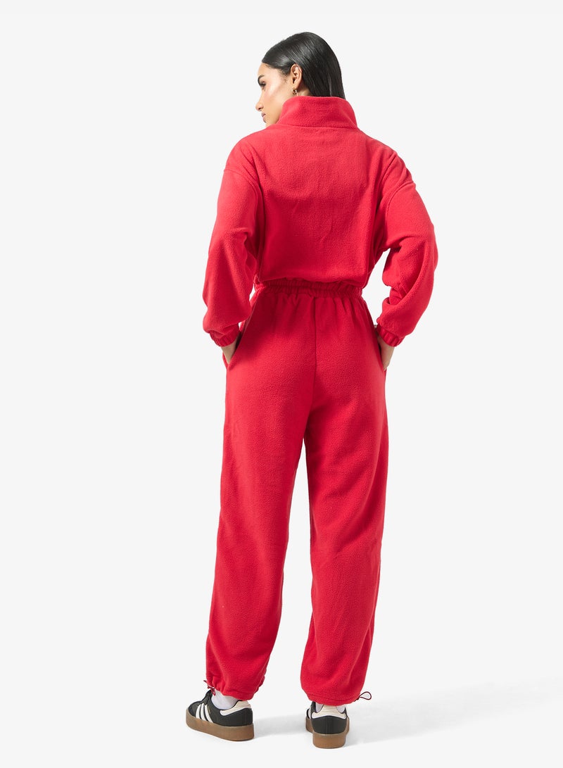 جينجر بدلة نوم بغطاء رأس وسحاب من الصوف - Image 2