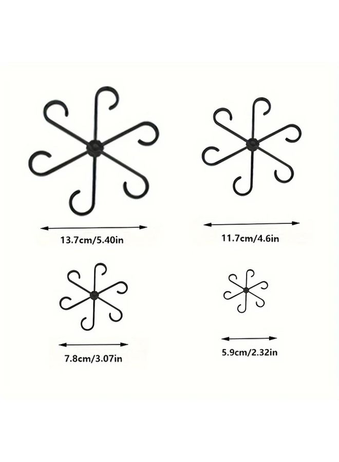 Transparent Adjustable Plant Support Clips 4pcs For Secure Upright Growth Indoor Outdoor - Image 2