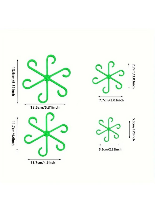 Transparent Adjustable Plant Support Clips 4pcs For Secure Upright Growth Indoor Outdoor - Image 3
