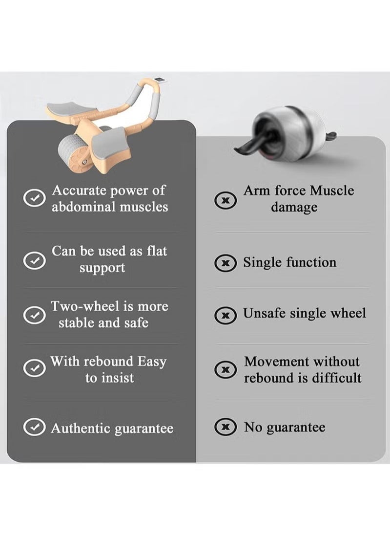 Generic - New with timer Ab Abdominal Exercise Roller Elbow Support, abs roller wheel core exercise equipment, Automatic Rebound Abdominal Wheel - Image 1