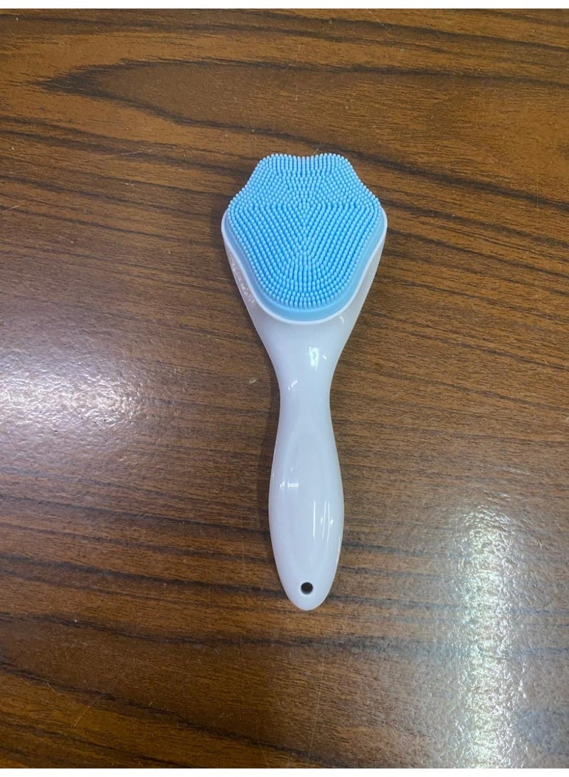 فرشاة تقشير الوجه من السيليكون، فرشاة تنظيف الوجه باليد لتنظيف الرؤوس السوداء، شعيرات سيليكون ناعمة من الدرجة الغذائية للعناية بالبشرة للوجه قطعة واحدة - Image 4
