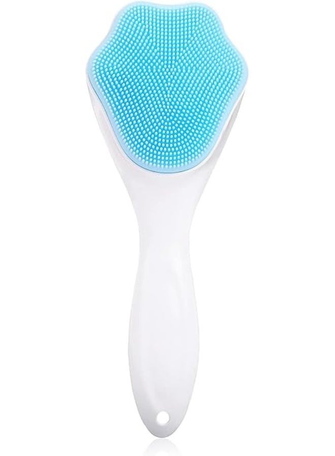 فرشاة تقشير الوجه من السيليكون، فرشاة تنظيف الوجه باليد لتنظيف الرؤوس السوداء، شعيرات سيليكون ناعمة من الدرجة الغذائية للعناية بالبشرة للوجه قطعة واحدة - Image 1