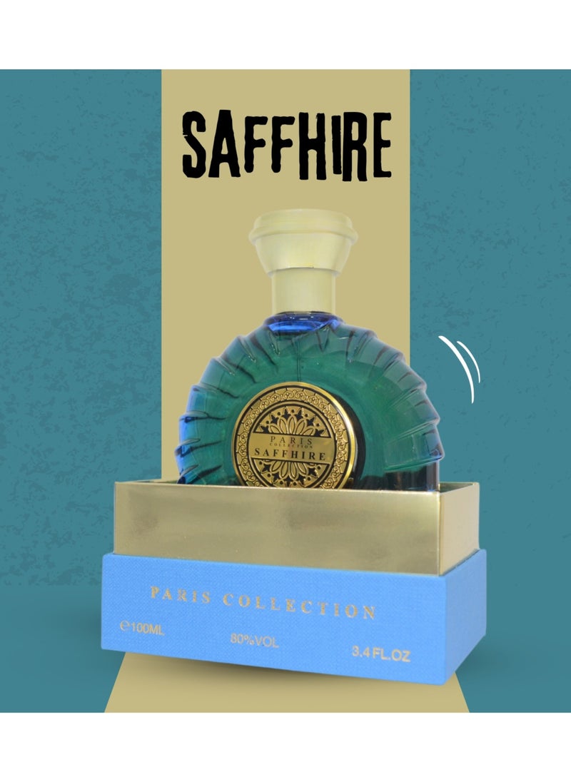Paris Collection - PARIS COLLECTION SAFFHIRE Eau de Parfum, [ 2 Days Lasting ] 100ml -  By Fragrance Secrets - Image 1