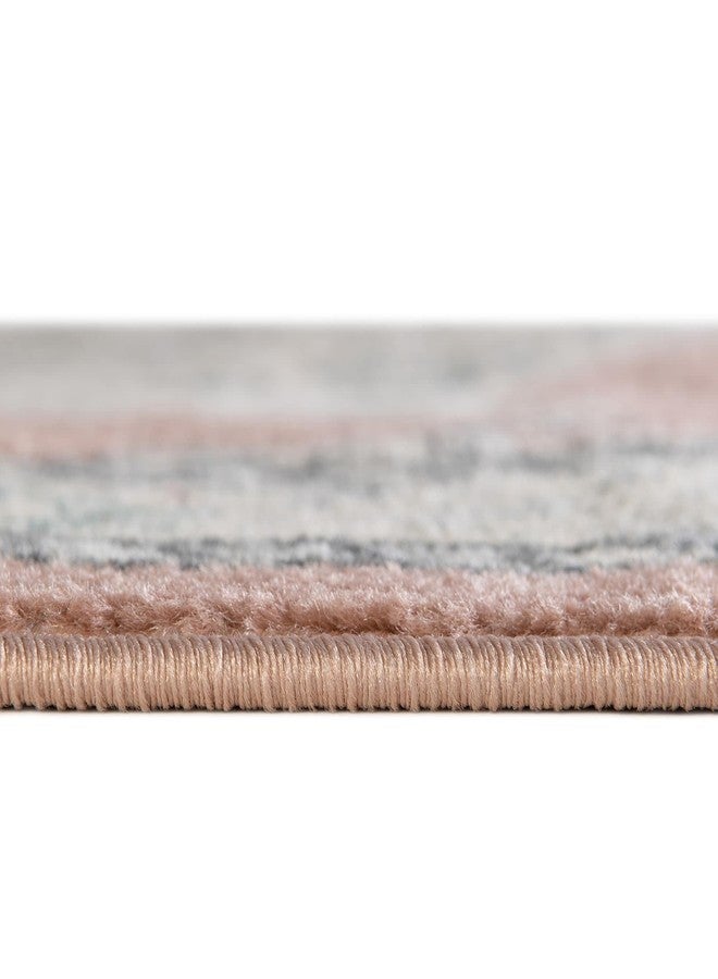 Unique Loom Parker Collection Area Rug - Merakli (2' x 6' Runner, Rose/ Gray) - Image 5