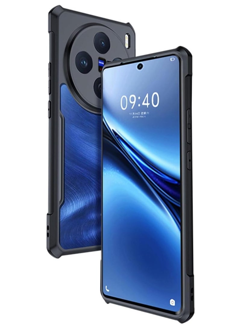 Case Compatible with Vivo X200 Pro, [Droproof] [Sweat-Proof] [Fingerprint-Proof] Shockproof Protective Phone Case-Black  - Image 1