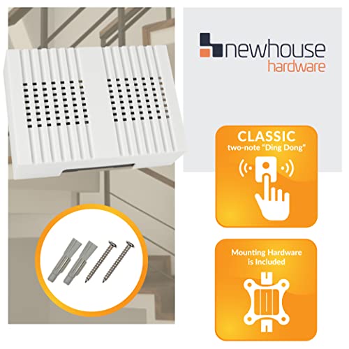 Newhouse Hardware CHM4 Doorbell Chime, White - Image 3