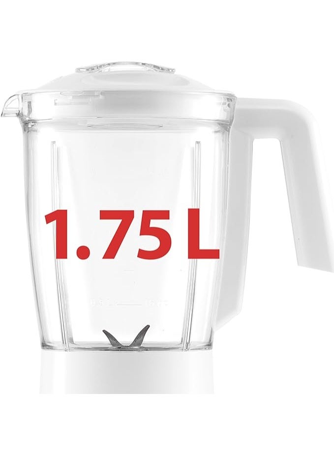 ميانتا خلاط ميانتا 1.75 لتر – 450 واط – أبيض – موديل BL1261E - Image 2