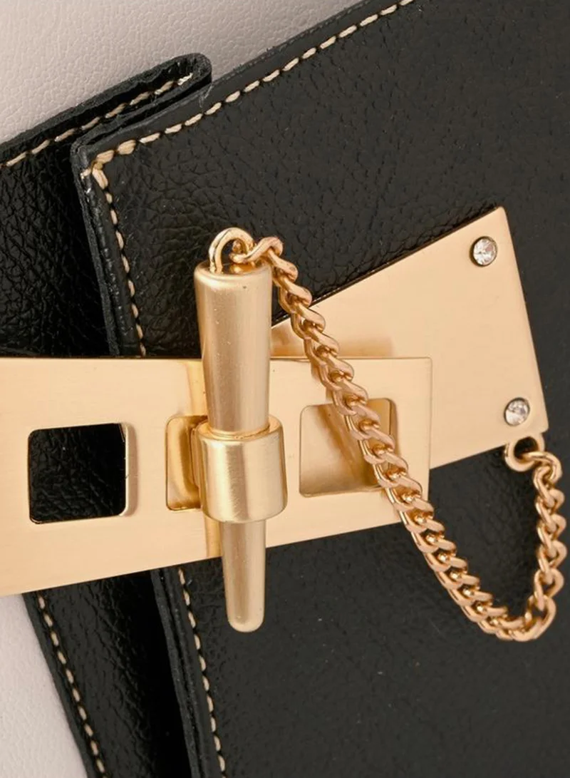 Carmen Steffens  Hobo Bag Golden Clasp P&B for Women | Best Price UAE