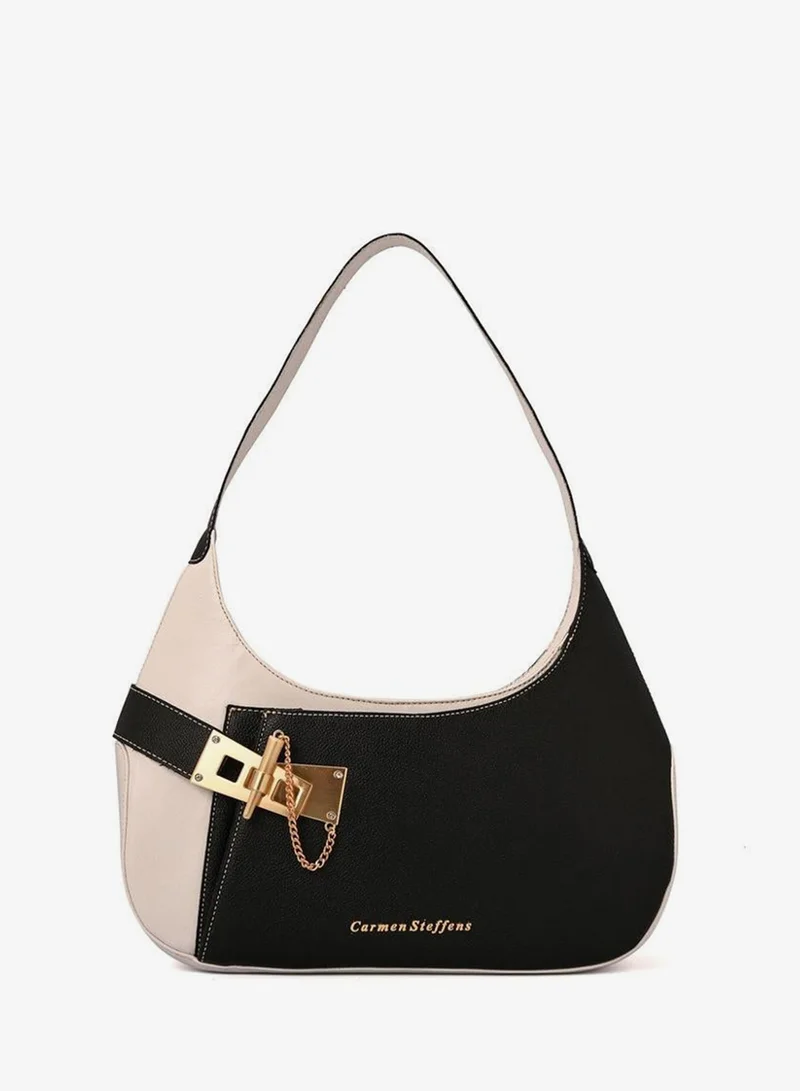 Carmen Steffens  Hobo Bag Golden Clasp P&B for Women | Best Price UAE