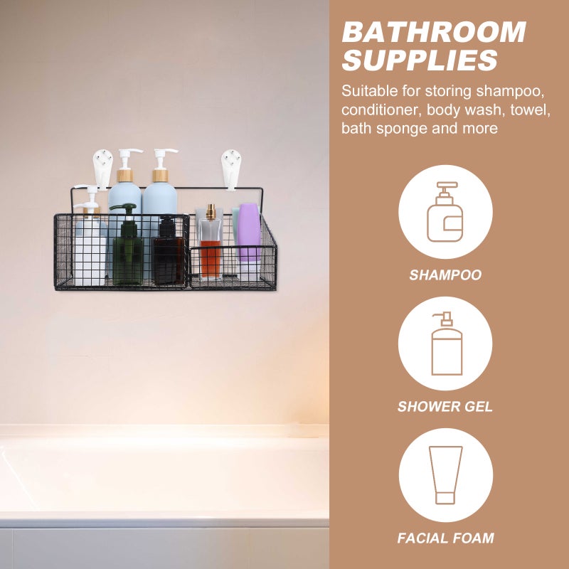 Kitchen Baskets for Storage, Wall Mounted Hanging Organizer, Durable Iron Material - Image 3