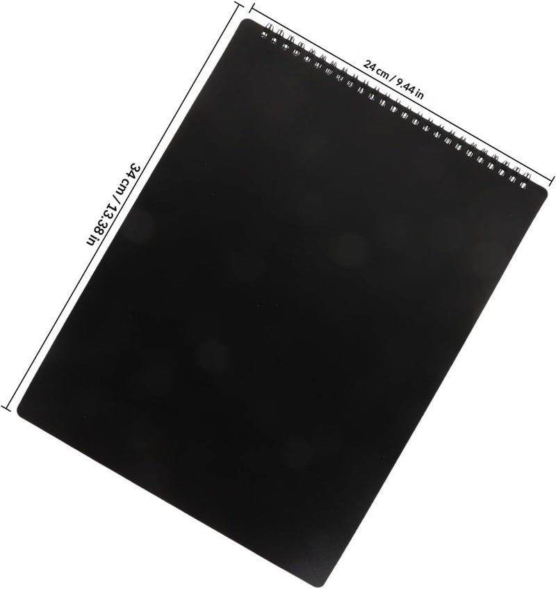 Amosfun A4 Music Sheet Binder with Plastic Sleeves Horizontal Expandable Music Flip Folder for Marching Band Clarinet Lyre Flip Folder for Instrument Practice - Image 1