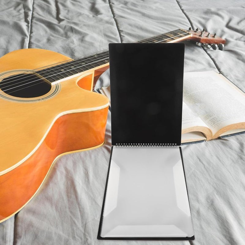 Amosfun A4 Music Sheet Binder with Plastic Sleeves Horizontal Expandable Music Flip Folder for Marching Band Clarinet Lyre Flip Folder for Instrument Practice - Image 4