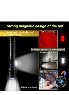 Arabest 20000 Lumens LED Flashlight - Rechargeable, Zoomable, 7 Modes, IPX67 Waterproof, Type-C Charging - Perfect for Camping, Hiking & Emergencies  - Image 5