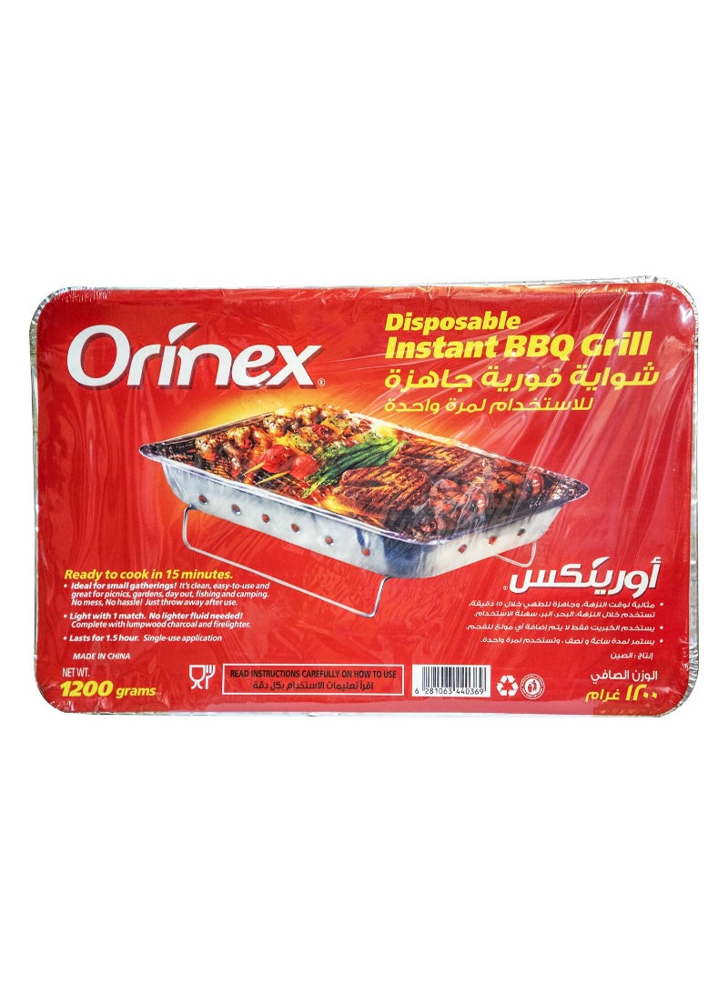 Disposable Instant BBQ Grill 1200 g