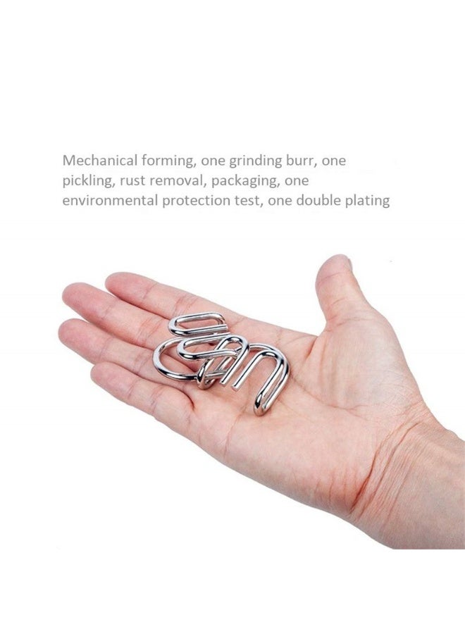 8-Piece Metal Wire IQ Puzzle Set – Brain Teaser Buckle Game for Kids & Adults - Image 5