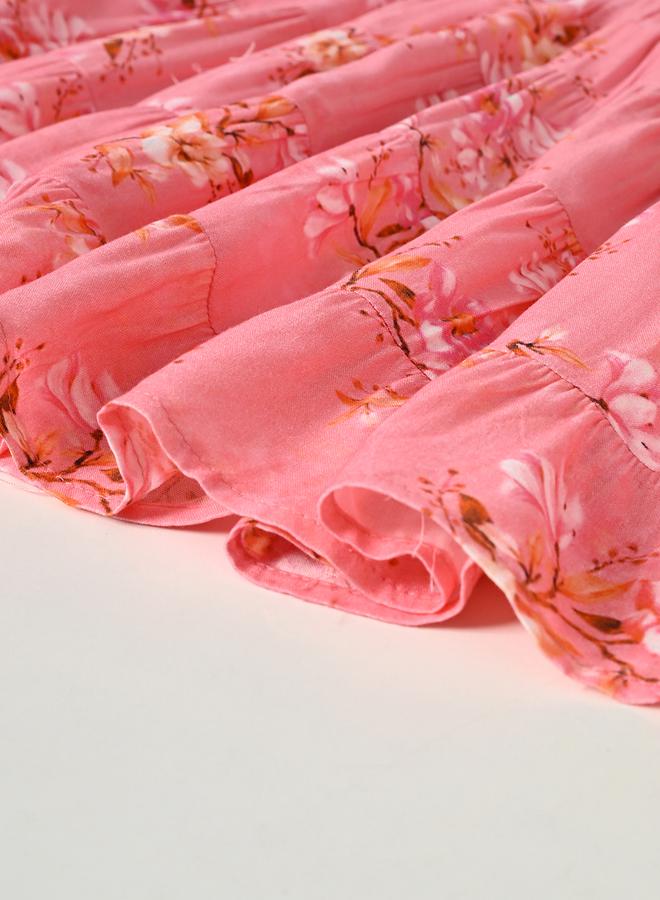 بيلا مودا فستان طبقات بنقشة الزهور - Image 5