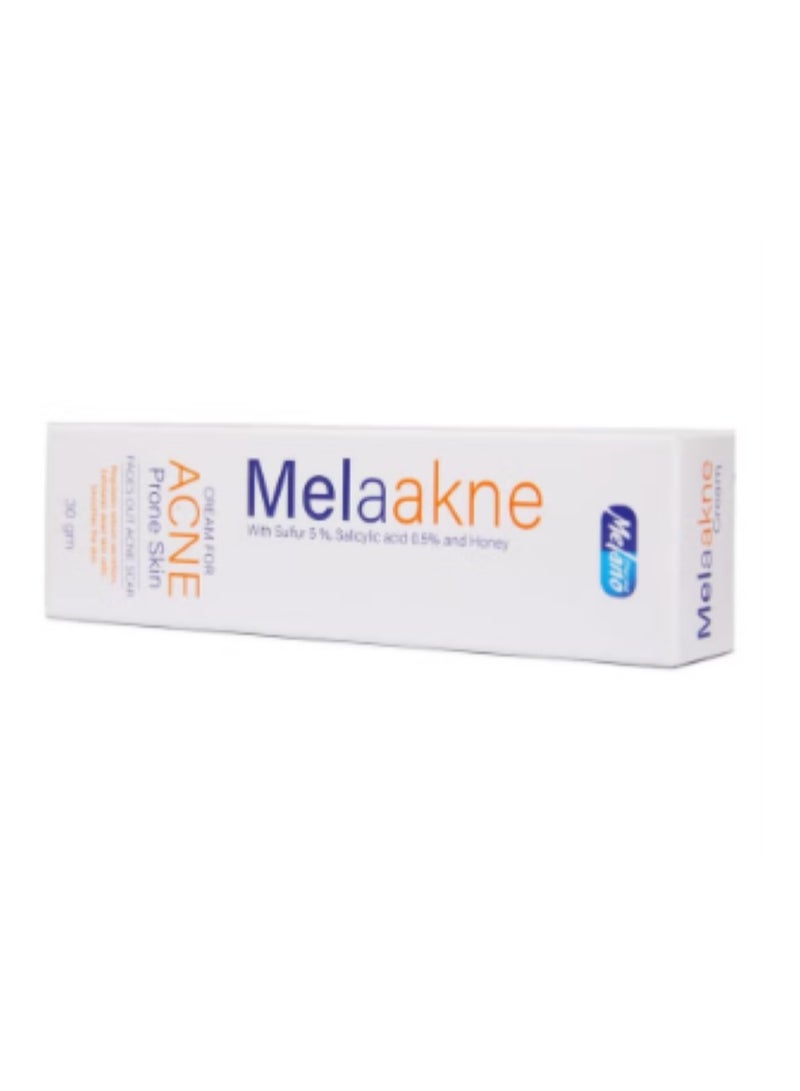 Melano Pharma Melaakne Cream for Acne Skin with 5% Sulfur 30G - Image 2