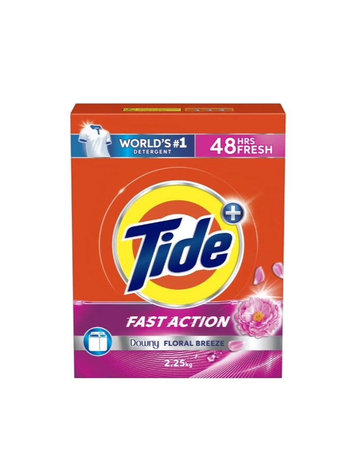 Tide Fast Action Laundry Detergent Powder With Floral Breeze 2.25kg Semi - Image 1