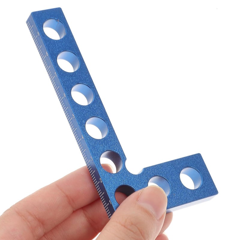 مربع نجارة من سبائك الألومنيوم بزاوية 90 درجة، مربع تأطير احترافي، مسطرة قياس متري، أداة نجارة - Image 5