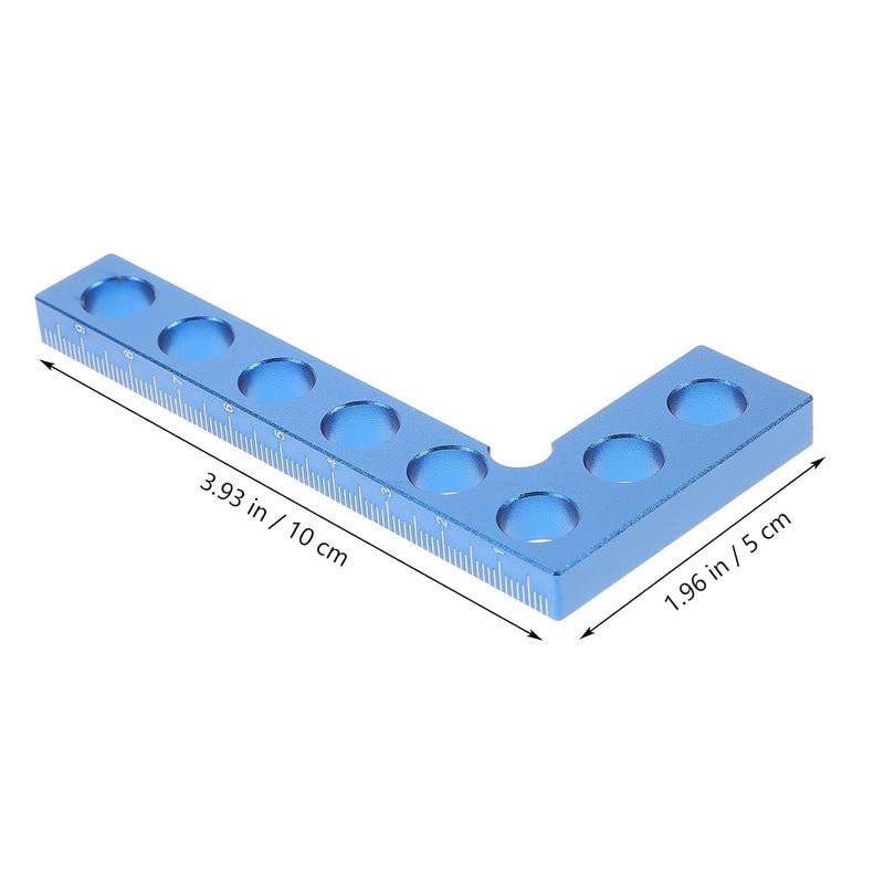 مربع نجارة من سبائك الألومنيوم بزاوية 90 درجة، مربع تأطير احترافي، مسطرة قياس متري، أداة نجارة - Image 3