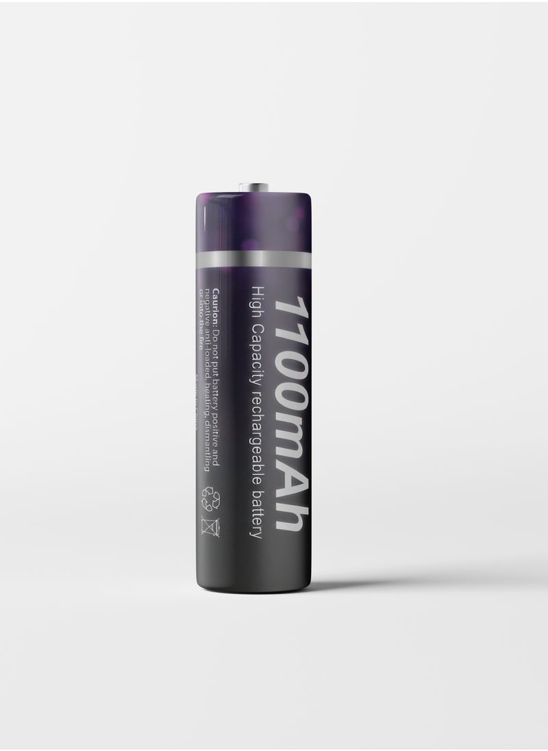 BESTON - Beston Rechargeable Battery AAA 2 PCS 1100 mAh: Reusable AAA batteries with a capacity of 1100 mAh for various devices. - Image 1