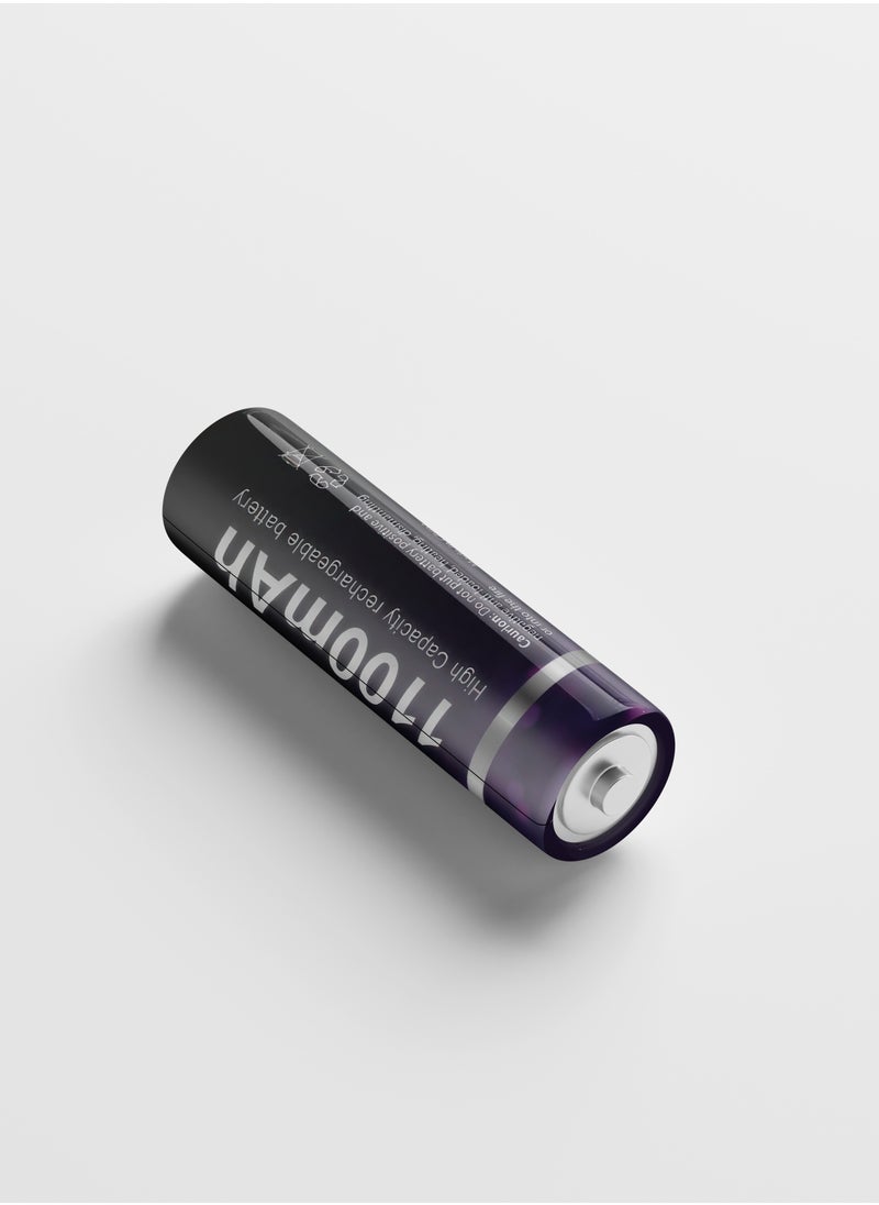 BESTON - Beston Rechargeable Battery AAA 2 PCS 1100 mAh: Reusable AAA batteries with a capacity of 1100 mAh for various devices. - Image 1