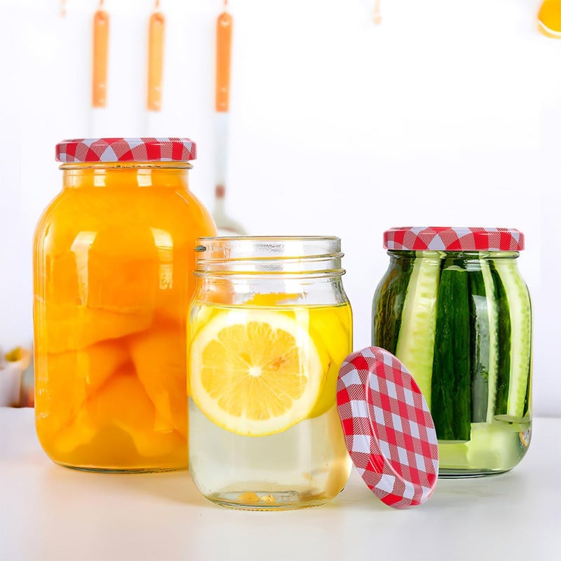 TIDTALEO 10pcs 63mm Regular Mouth Glass Jam Jar Lids Replacement Covers Reusable Canning Lids for Wide Mouth Mason Jars Home Preserving and Storage - Image 5