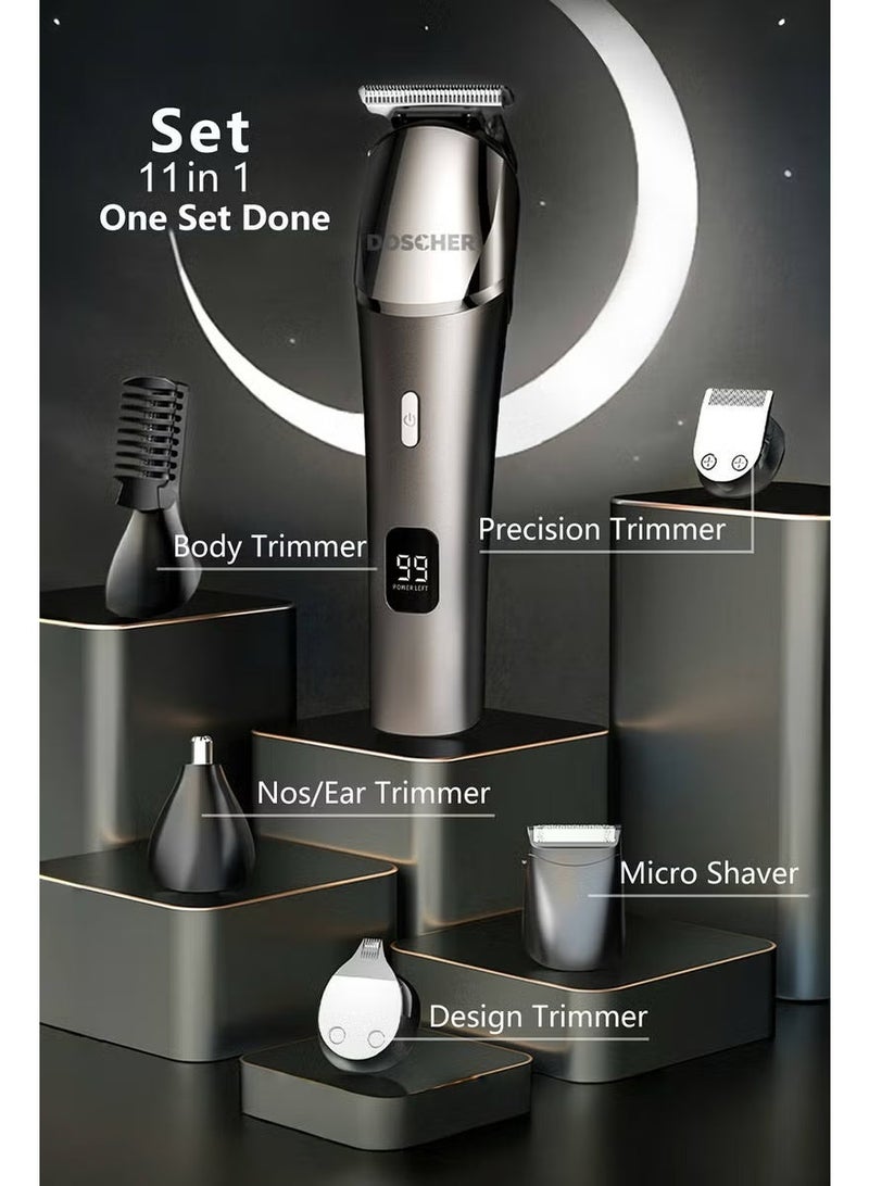 DOSCHER Electric Hair Trimmer for men, Body Shaver Groomer Safe Suitable, Shaver Rechargeable Waterproof Wet And Dry - Image 4