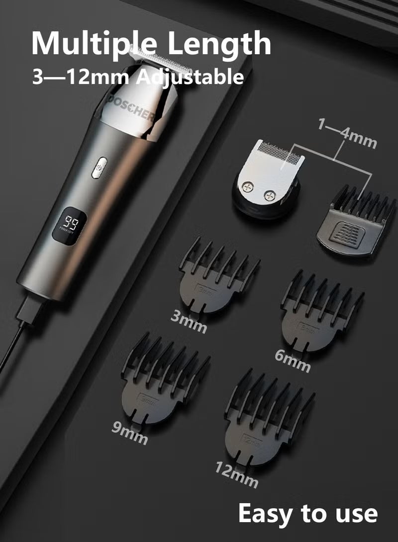 DOSCHER Electric Hair Trimmer for men, Body Shaver Groomer Safe Suitable, Shaver Rechargeable Waterproof Wet And Dry - Image 2