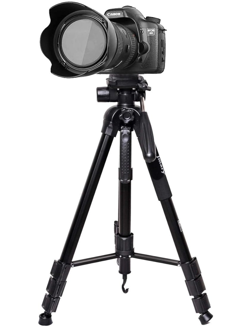 Jmary - Jmary KP-2264 Professional Aluminium Tripod Monopod for All DSLR Cameras (Black) - Image 1