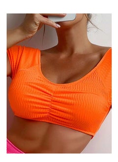 Generic Women Beach Summer 2 Pieces Bikini Set Neon Colors Swimming Suit  - Image 2