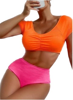 Generic Women Beach Summer 2 Pieces Bikini Set Neon Colors Swimming Suit  - Image 1