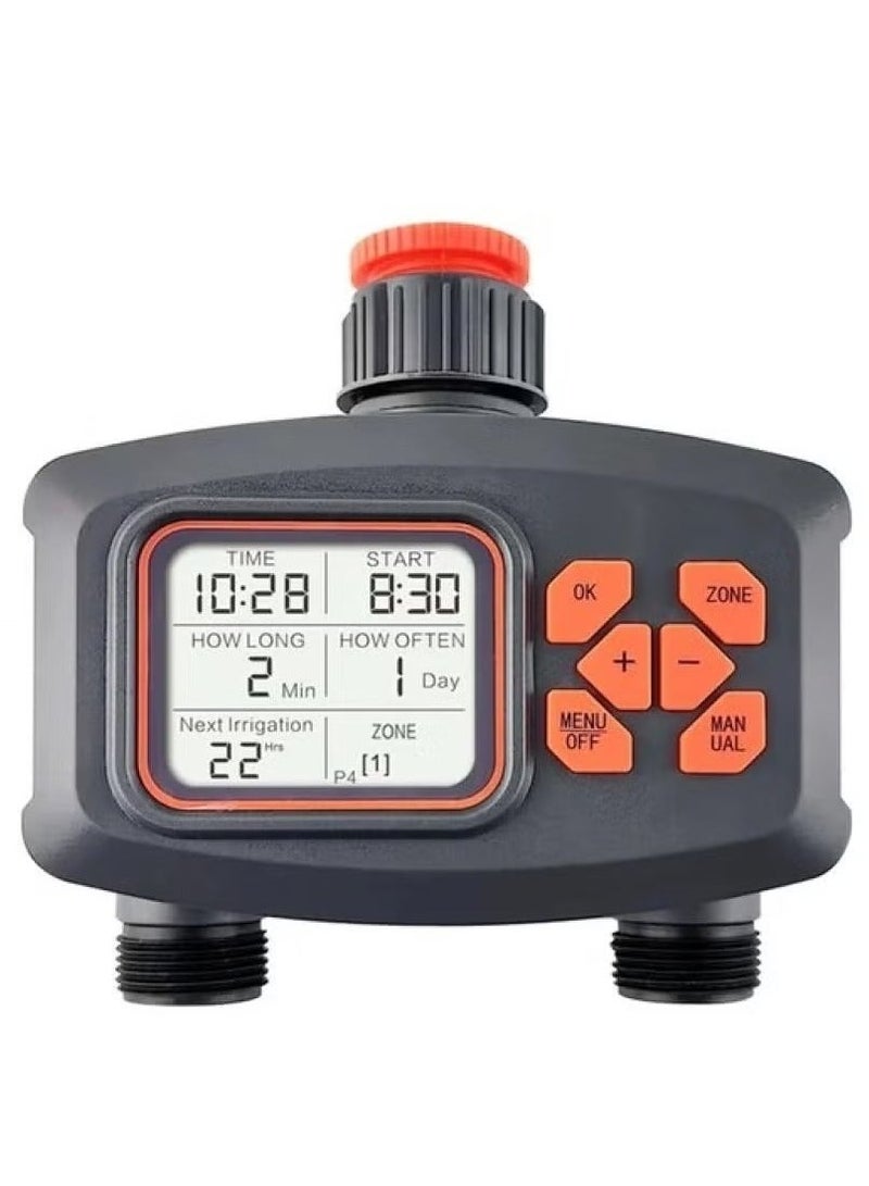 Denx DX2578 plant irrigation controller with large LCD display, four flexible programs, and quick connections - Image 2