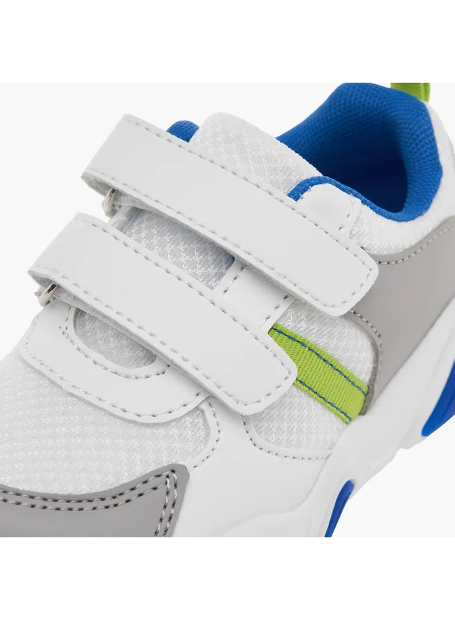 LBL by Shoexpress Boys Panelled Sneakers with Hook and Loop Closure