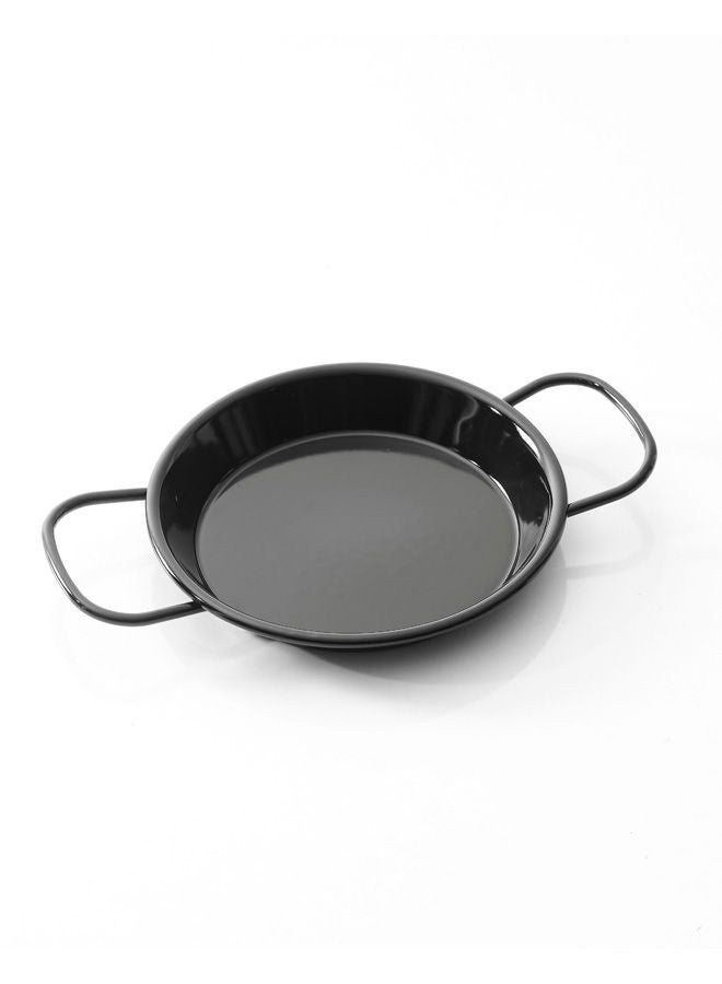 Easy Cooking Aluminium Non-Stick Baking Paella Pan with double Handle Black 26cm - Image 2