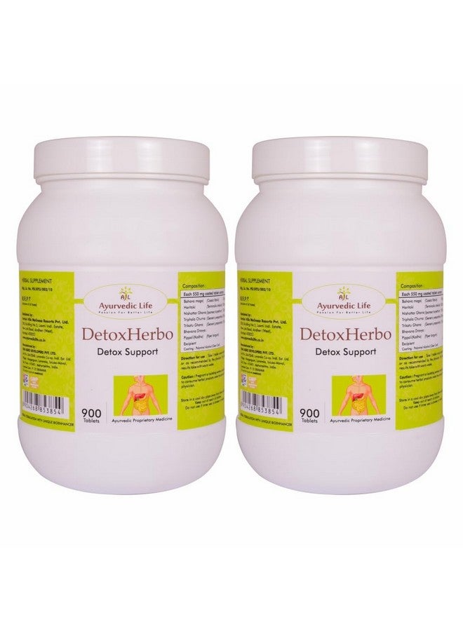 AL Ayurvedic Life DETOXHERBO - 900 Tablets Pack of 2 - Image 1