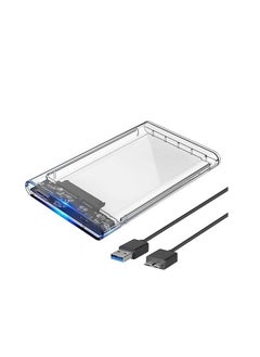 2.5inch USB3.0 SATA3.0 High Speed 6Gbps Mobile Hard Disk Enclosure Supports 6TB UASP Acceleration (transparent)