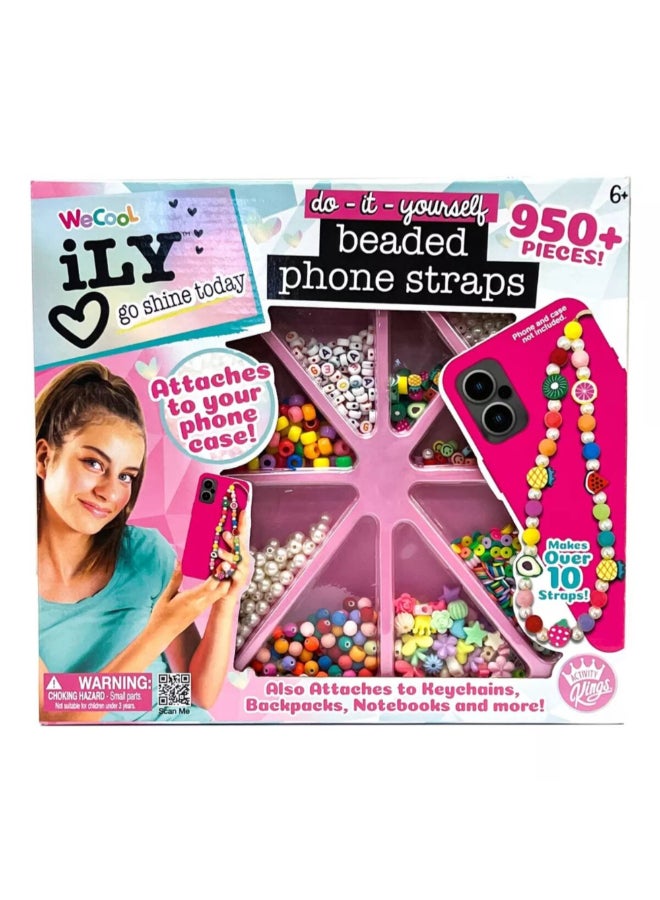 WeCool Do-it-Yourself Beaded Phone Straps Multicolor 27.94 x 5.08 x 30.48 cm WIL112663 - Image 1