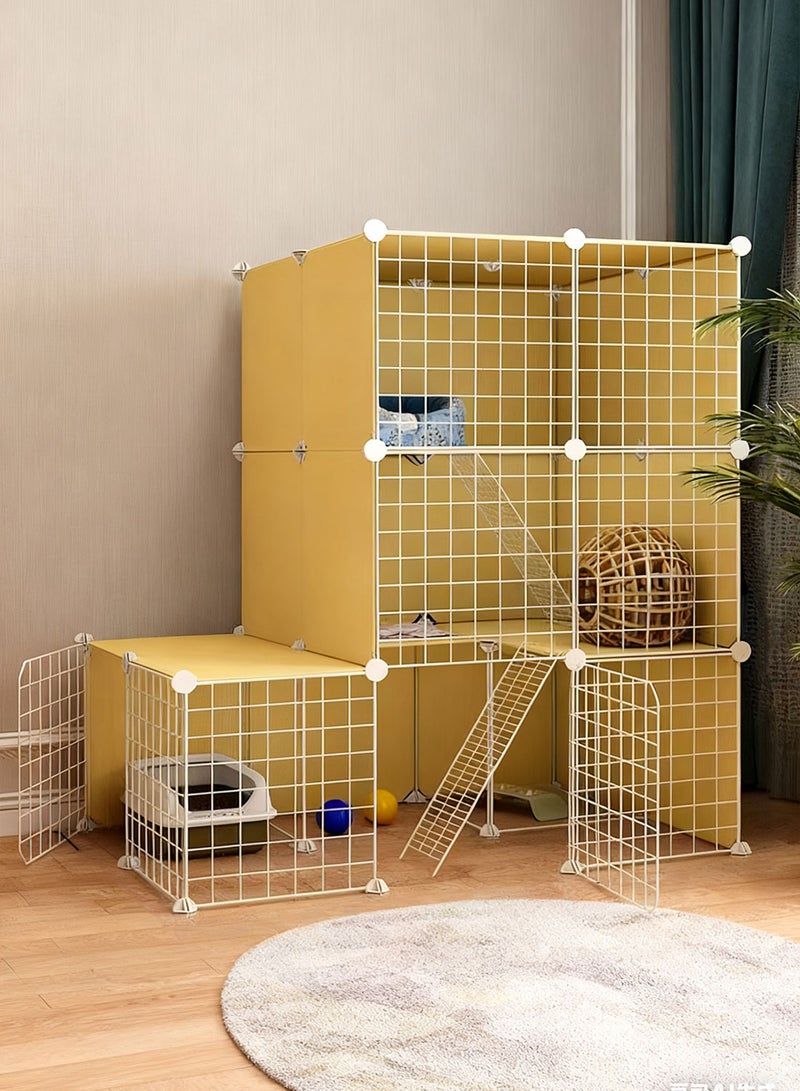Kidle Cat cage extra large free space home luxury cat villa indoor large cat empty cage apartment cattery cat house