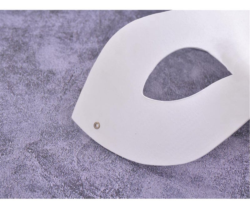 RUSVNO 20 Pieces Paper Mache Art Masks DIY Blank Paintable Paper Mask White Masquerade Masks - Image 4