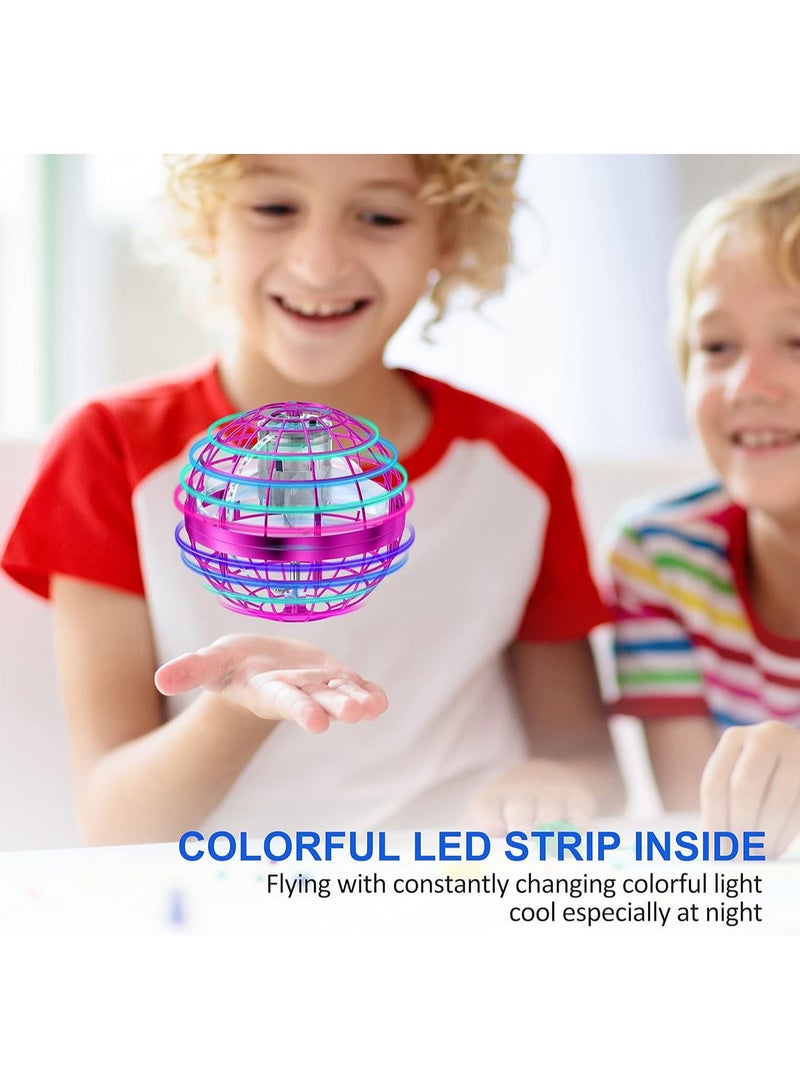 فيند لعبة طائرة على شكل كرة هوفر بوميرانج فلاي فيدجيت سبينر تدور 360 درجة مع تحكم ذكي في الدائرة المتكاملة ومحرك بدون فرشاةلعبة طائرة هوفر بول بوميرانج فلاي فيدجيت سبينر تدور 360 درجة مع تحكم ذكي IC ومحرك بدون فرشاة، باللون الوردي - Image 4