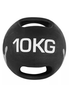 Generic Rubber Medicine Ball With Handles for Core Strength, Crossfit Workouts - 10KG  - Image 1