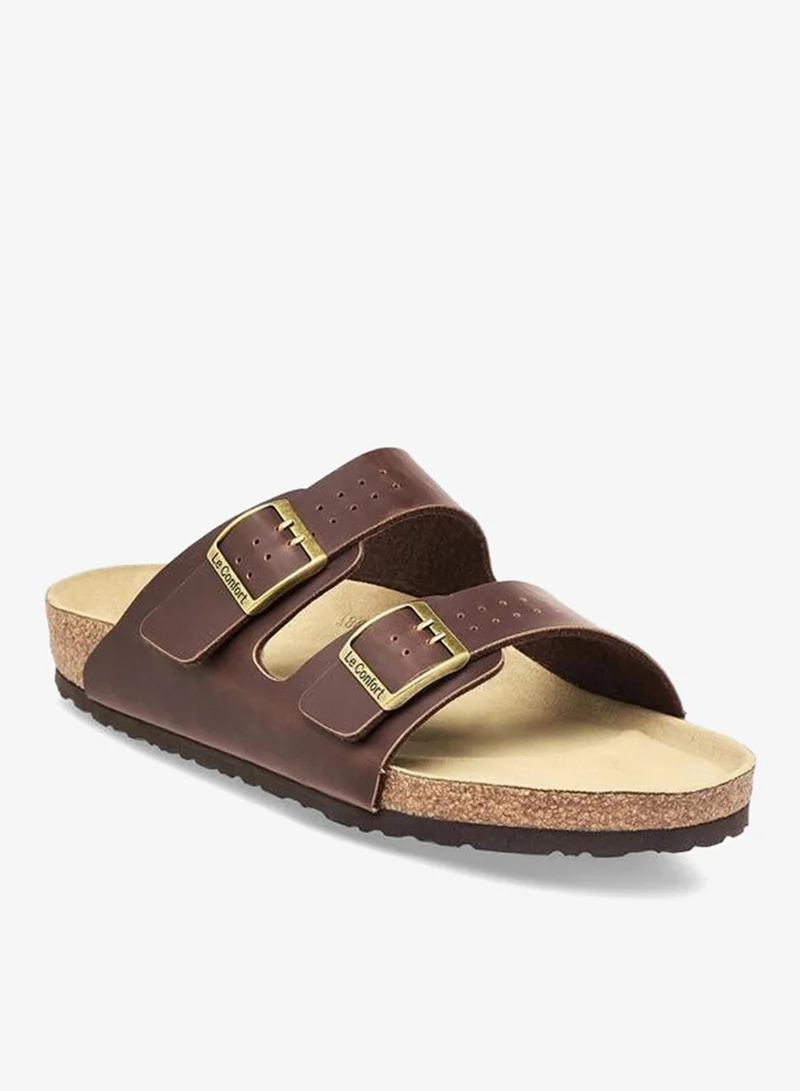 لو كونفورت Men Buckle Detail Comfort Sandals