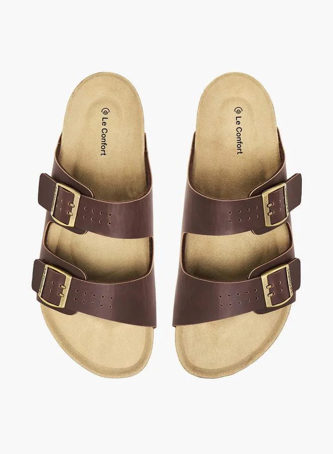 Le Confort Men Buckle Detail Comfort Sandals