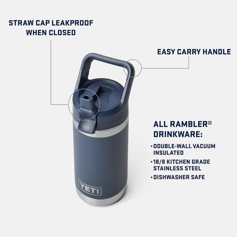 YETI Rambler Jr. 12 oz Kids Bottle  with Straw Cap  Wetlands Camo - Image 2