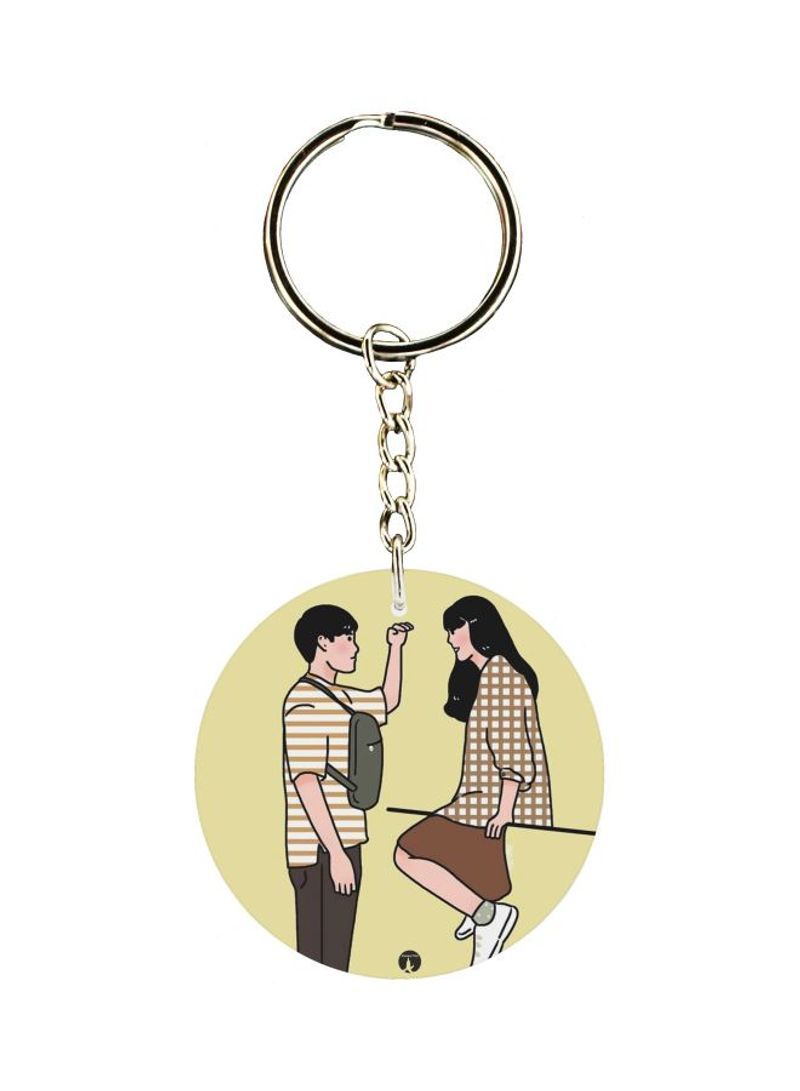 Printed Plastic Keychain