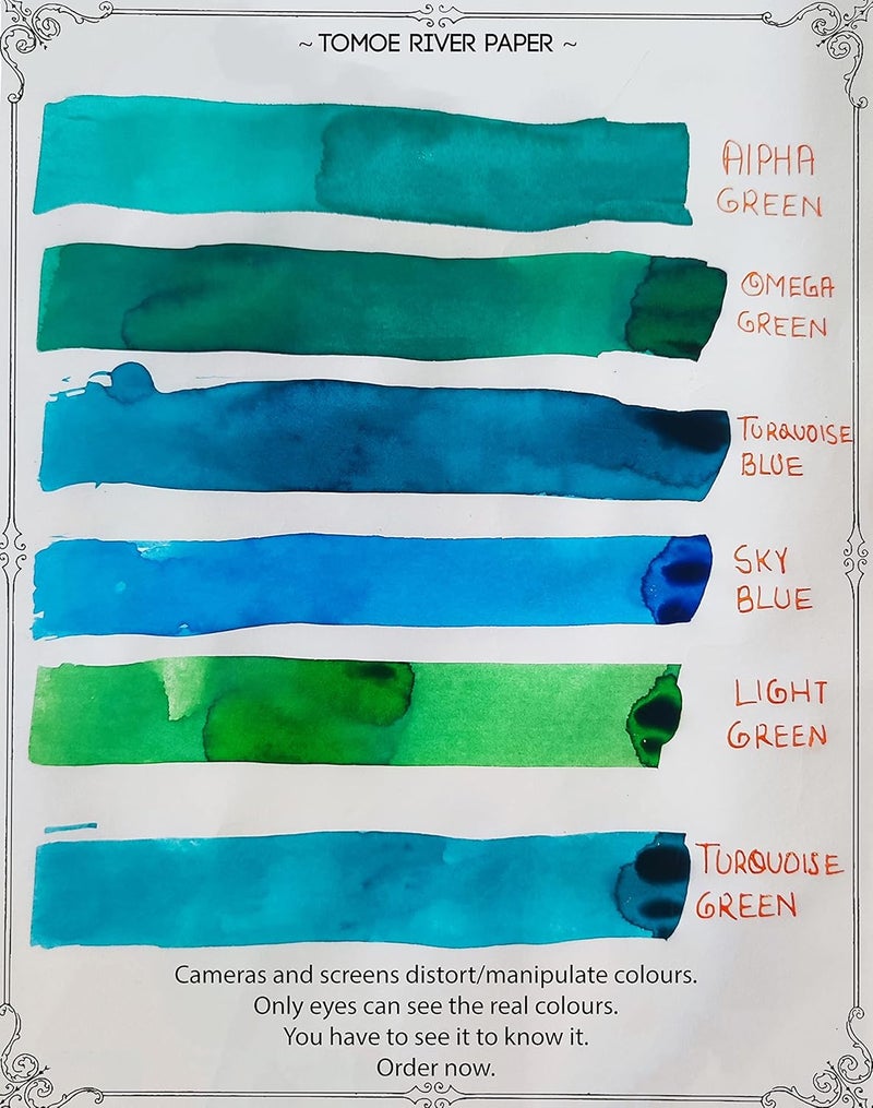 syahi - The Great Indian Ink (Fractal Blue) Fountain Pen, Calligraphy, Drawing, Doodle - Image 5