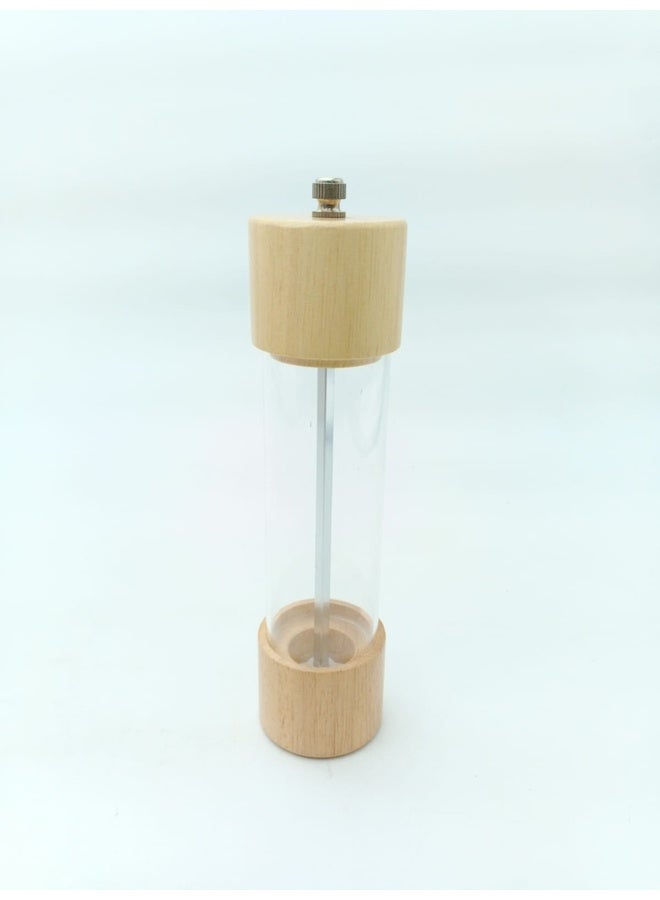 Genaric مطحنة ملح وفلفل أنيقة من الخشب والزجاج - Image 1